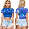 Kush Family's Water Blue (See Thru) Half Shirt (Females Only)