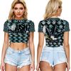 Kush Family's Turquoise #2 (See Thru) Half Shirt (Females Only)