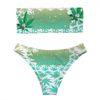 Kush Family's Bandeau White & Green Bakini
