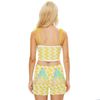 Kush Family's Yellow & Green Crop Top & Shorts