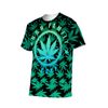 Black & Green Marijuana Leaf Shirt $50