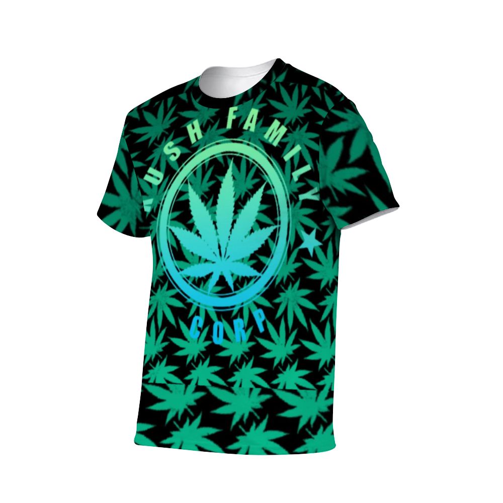 Black & Green Marijuana Leaf Shirt $50
