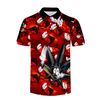 Kush Family's Red & Black Short Sleeve Collar Shirt