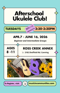 After-School Ukulele Club Ages 8 - 11