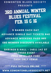 3rd Annual Winter Blues Festival - February 15 & 16 **Weekend Pass**