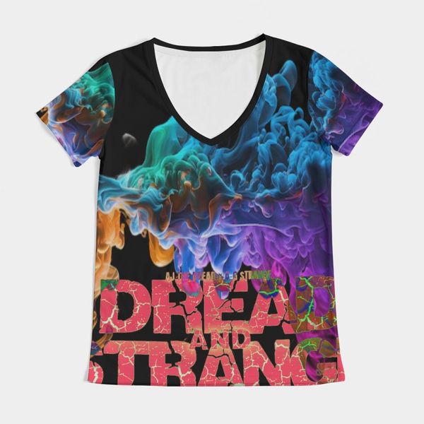 Women V-Neck Colored Smoke 