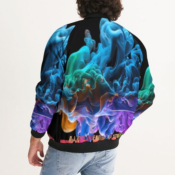 Colored Smoke Bomber Jacket 