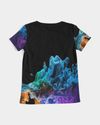 Women V-Neck Colored Smoke 