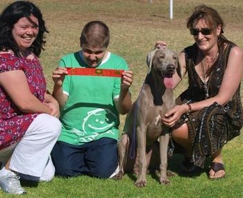 L-R Claire, Jake, Bentley & Karen (Jake and Karen our Bentleys new owners)
