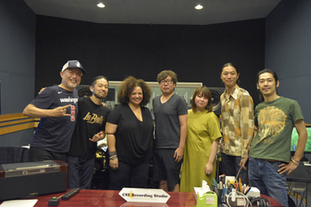 Recording session for Davina Robinson’s album Bluesaholic
