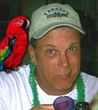 Bob Melton on the patio