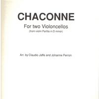 J. S. Bach - Chaconne, arranged for Cello Duo - Natasha Jaffe