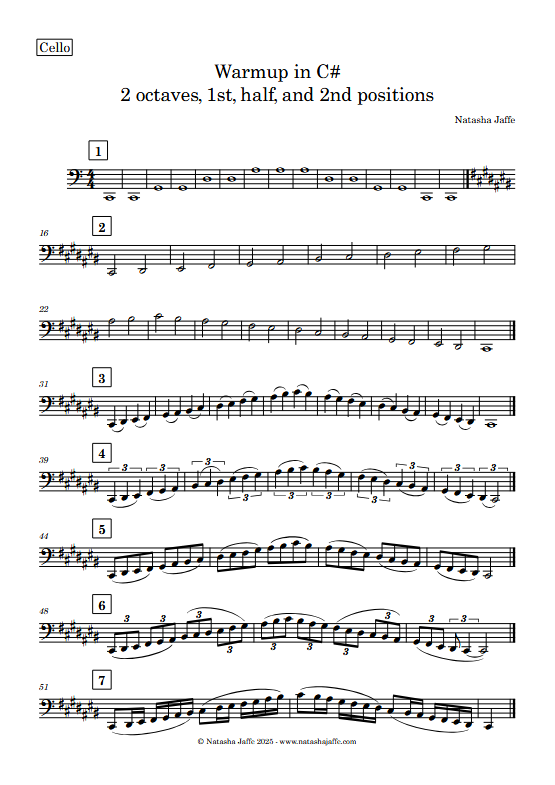 Warmup in C# - 2 Octave Warmup Exercises