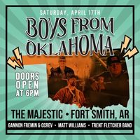 Majestic Fort Smith w/ Gannon Fremin & CCREV, Trent Fletcher Band