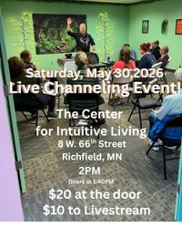 Live Channeing Event with Paul David (also Live Streamed)