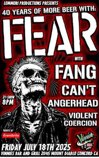 FEAR, FANG, CAN'T,  ANGERHEAD, VIOLENT COERCION