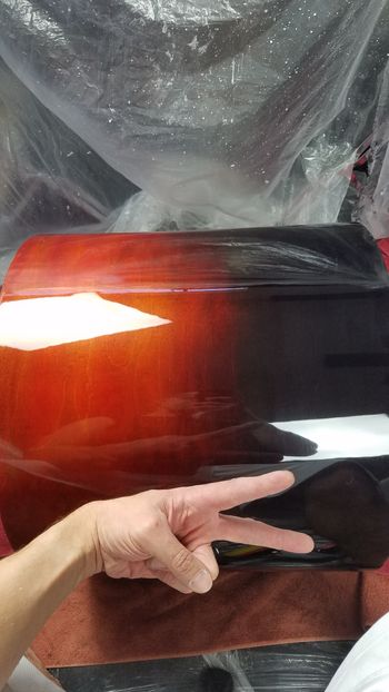 Weeks of sanding for a mirror finish
