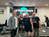 The Tone Cutters living it up and cranked to 11 at The Lakes Hotel