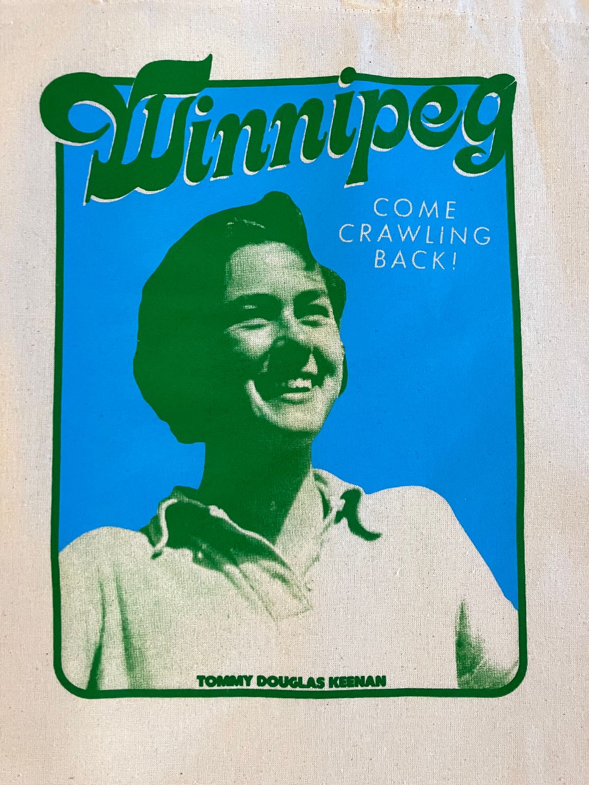"Come Crawling Back" Winnipeg Tote Bag