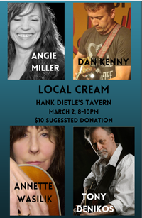 Songwriter showcase w/ Tony Denikos, Annette Wasilik, and Angie Miller