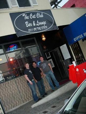 Rob with the band Topheavy outside of The Cat Club in Los Angeles CA.
