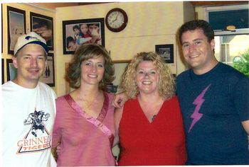 Saint's Rest, Grinnell IA. Sharing a moment with some old high school friends!

