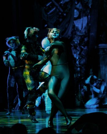 Grace Crugnale as Cassandra in Cats on Royal Caribbean's Oasis of the Seas

