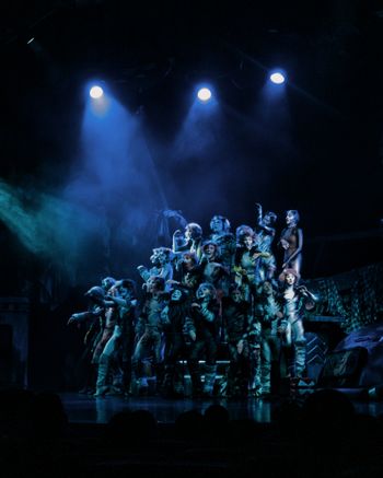 Grace as Cassandra during the "Jellicle Choir"
