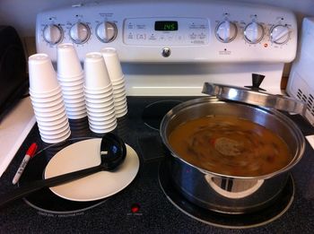 Intermission - time to refill the homemade apple cider!
