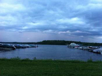 Watching the storm coming in - thankfully, the power went out the night after our concert!
