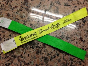 Bracelets off! It was a great weekend!
