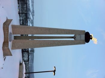 The eternal flame outside the Shaw Centre, remembering those who gave their lives for our country.
