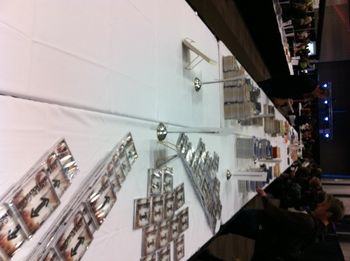 The bookstore had long tables filled with the books and CDs of all the speakers & worship leaders... happy, happy visa card!

