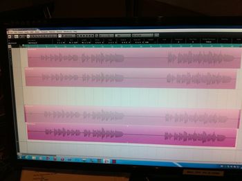 Allison's vocals - yes, they're actually pink!
