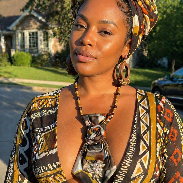 Golden Earth Muse Tie Necklace
