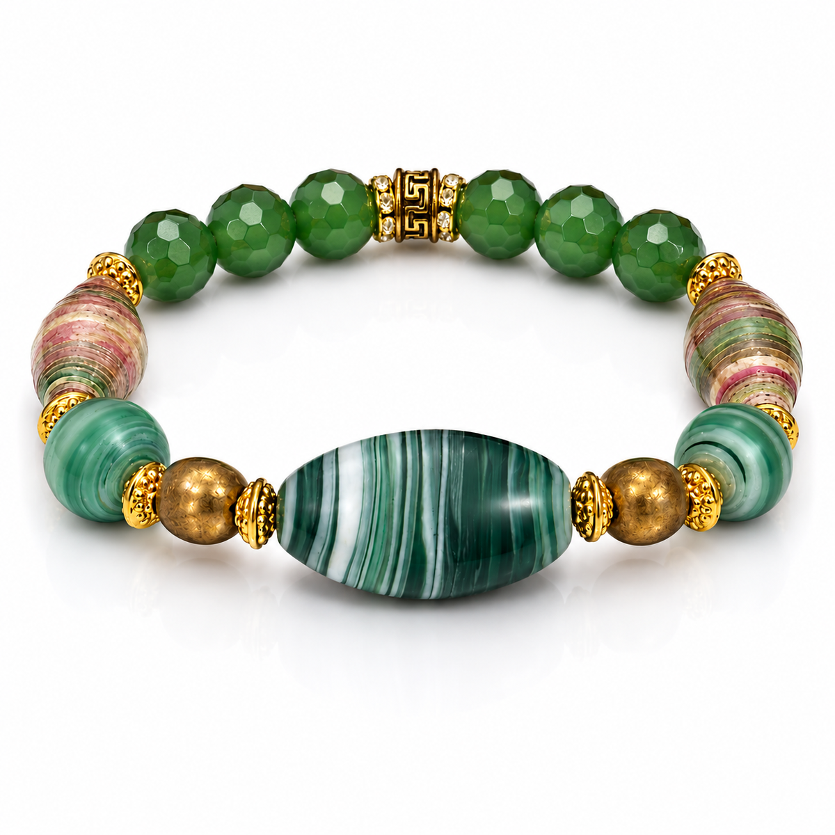 Emerald Mosaic Bracelet