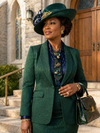 Emerald Grace Couture Tie Necklace