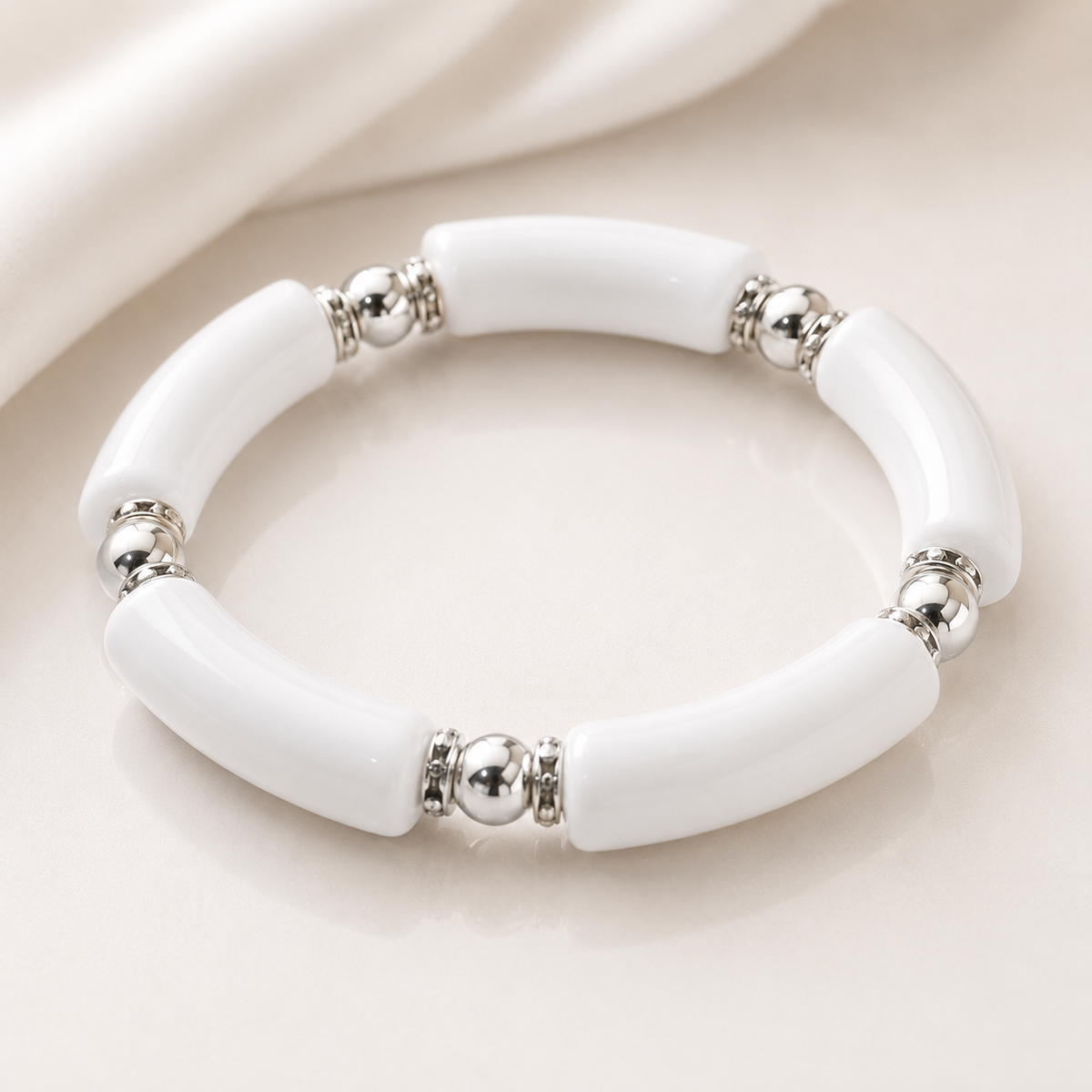 White Current Bracelet 