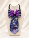 Violet Royale Bow Tie Necklace 