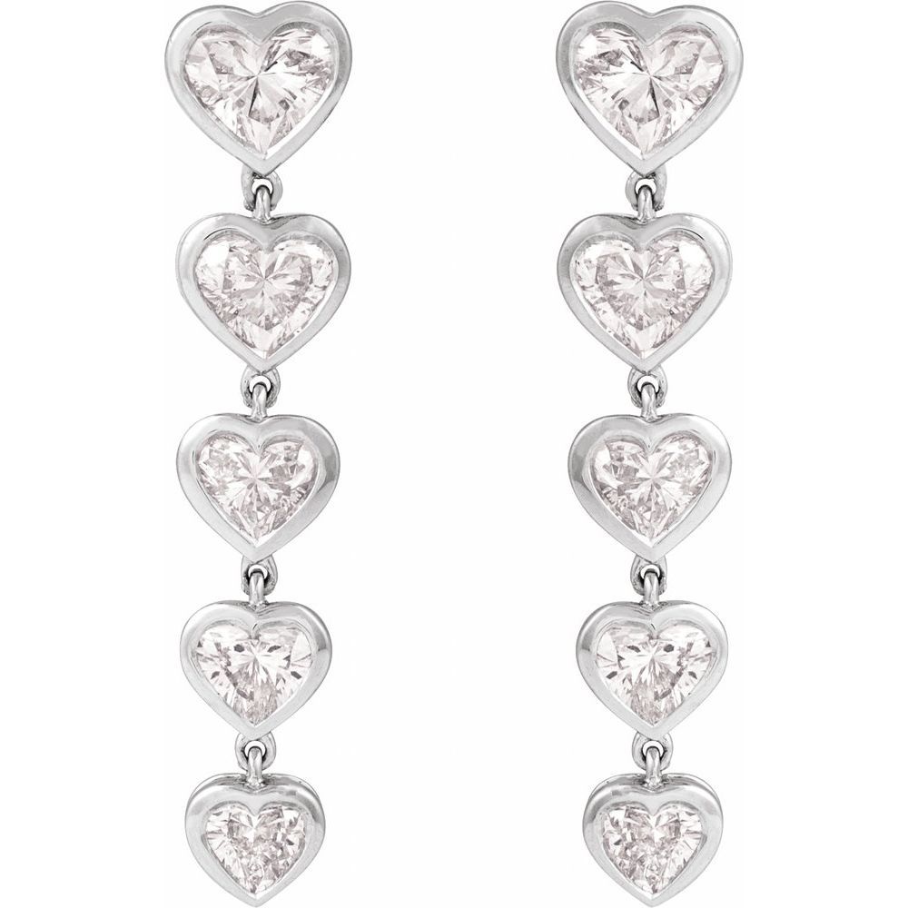 14K White 2 3/4 CTW Lab-Grown Diamond Earrings