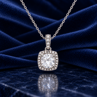 Sapphire Lumière White Sapphire & Diamond Pendant Necklace