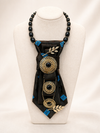 Midnight Regal Statement Tie Necklace