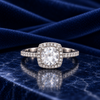 Sapphire Lumière White Sapphire & Diamond Ring