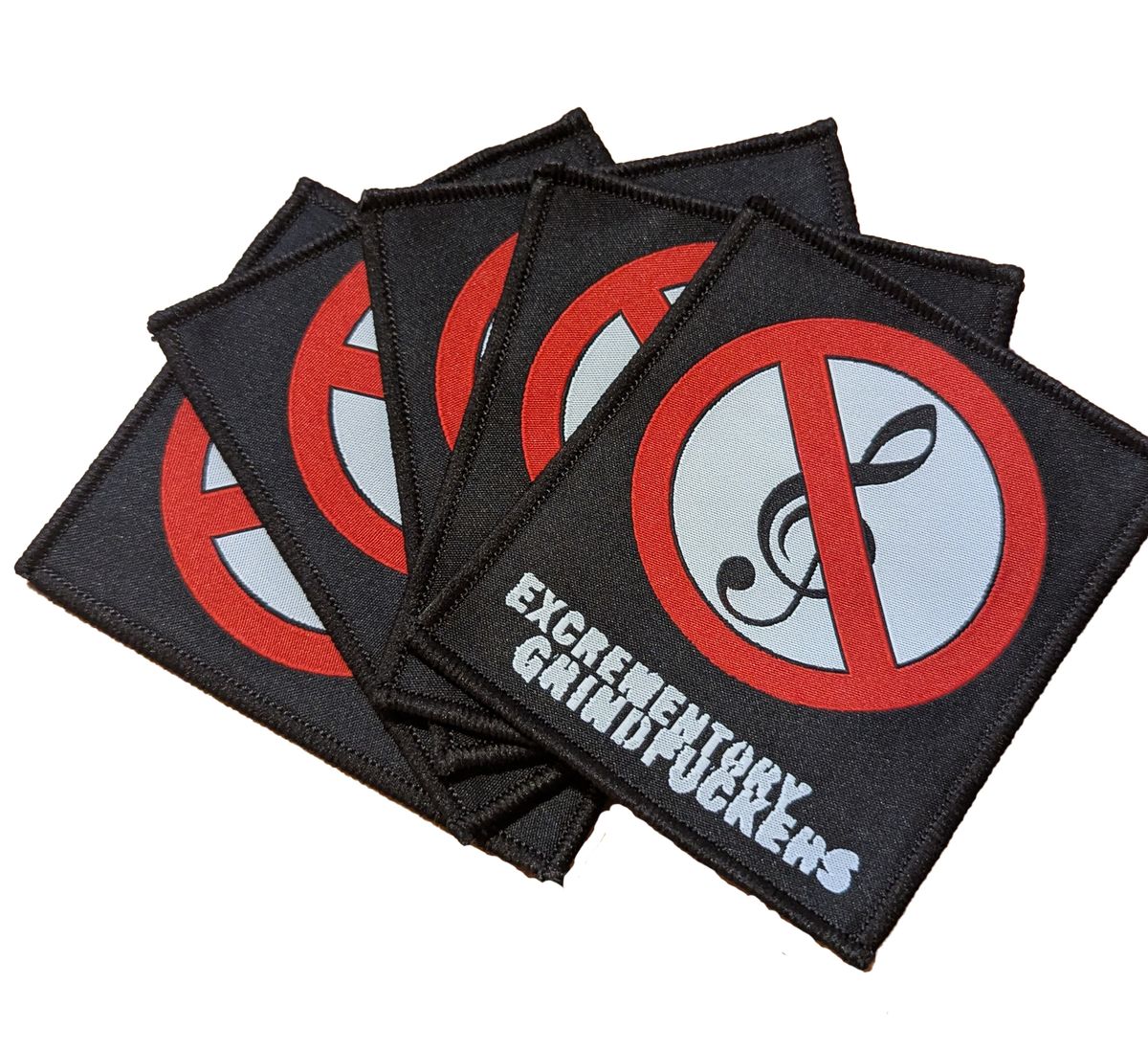 Patch "Notenschlüssel" gewebt