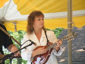 Michelle and her mandolin
