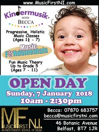 Children's Dept. OPEN DAY (& Registration Deadline)