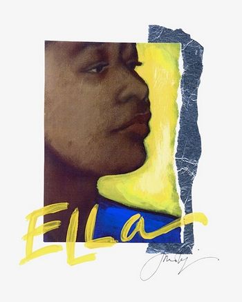 ELLA / Someone To Watch Over Me / 8x10 Mixed Media on paper/ signed & framed Price: $35.
