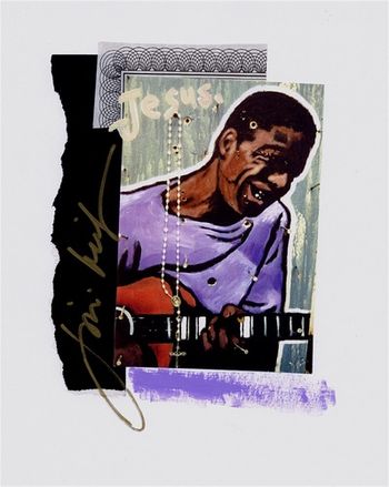 Nobody Knows But Jesus 8x10 Mixed Media Collage on paper / signed & framed Price: $35.
