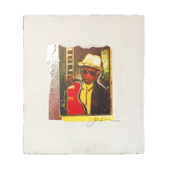 John Lee Hooker w/ Red Guitar
