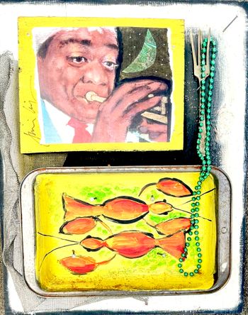 Satchmo & Crawfish  (Louis Armstrong)  /  $200.
